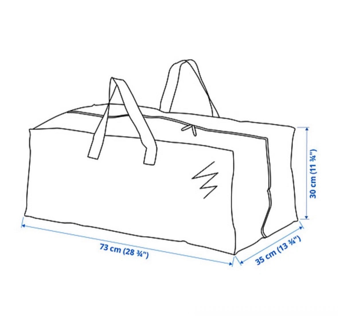 IKEA FRAKTA Trunk Trolley Bag 76L